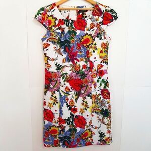 🌸HOST PICK🌸 JESSICA Fitted Cap Sleeve Floral Dress Size 8 Petite  NEW